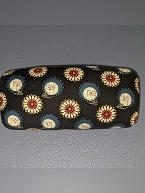 Vera Bradley NIGHT OWL Retired Pattern Hard Shell Eyeglass Case Readers Sunnies